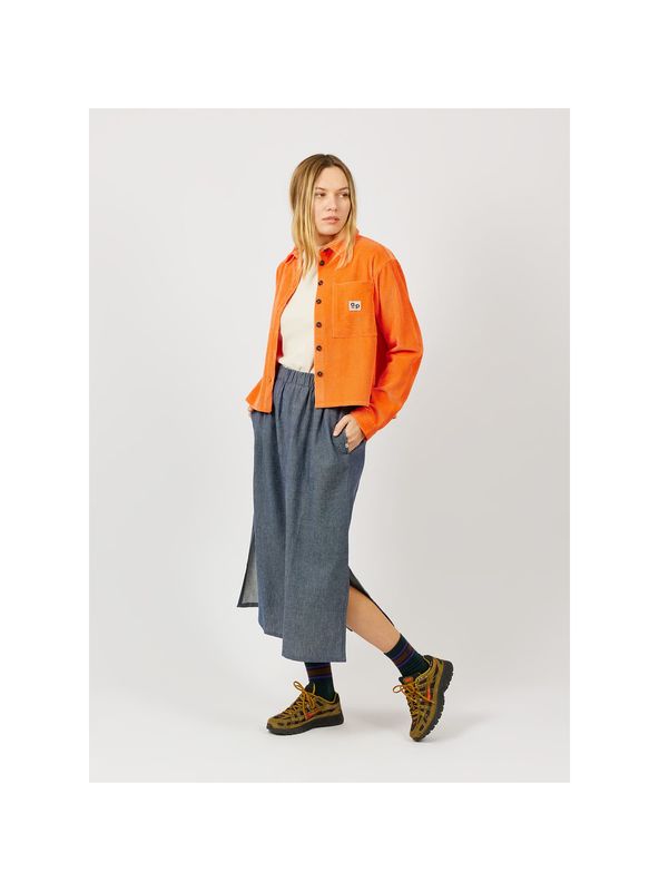 Velours hemd - oranje
