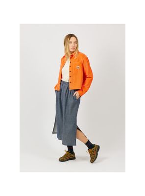 Velours hemd - oranje