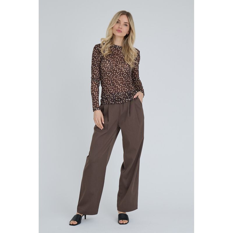 Mesh bambi top - bruin