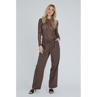 Mesh bambi top - bruin