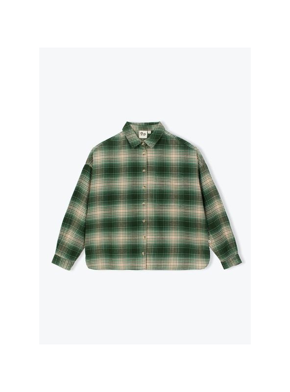Scottish hemd - groen &amp; beige