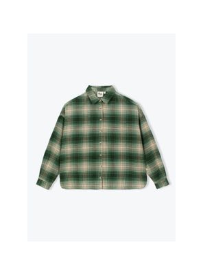 Scottish hemd - groen &amp; beige