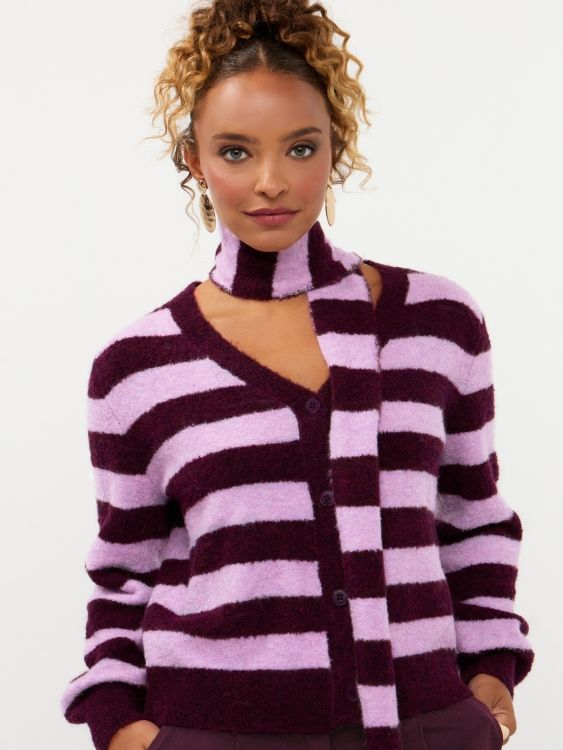 Felicity cardigan - plum &amp; roze