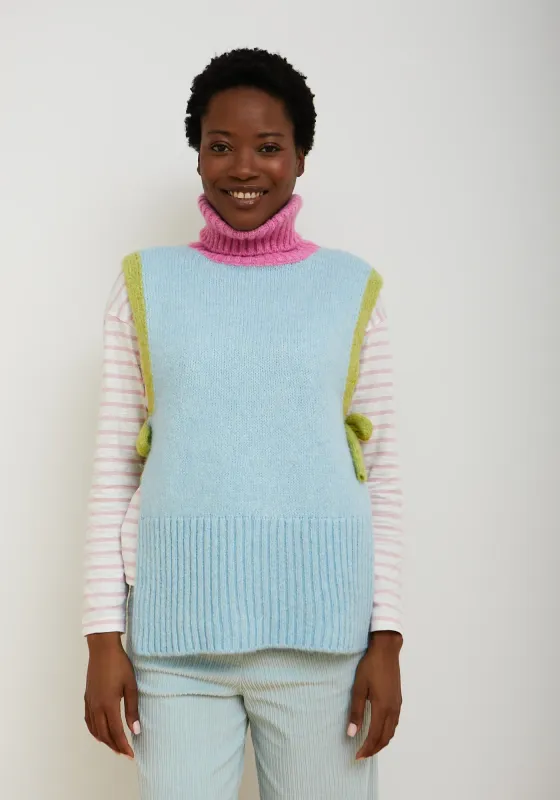 Chals spencer - pastel blauw &amp; roze
