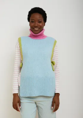 Chals spencer - pastel blauw &amp; roze
