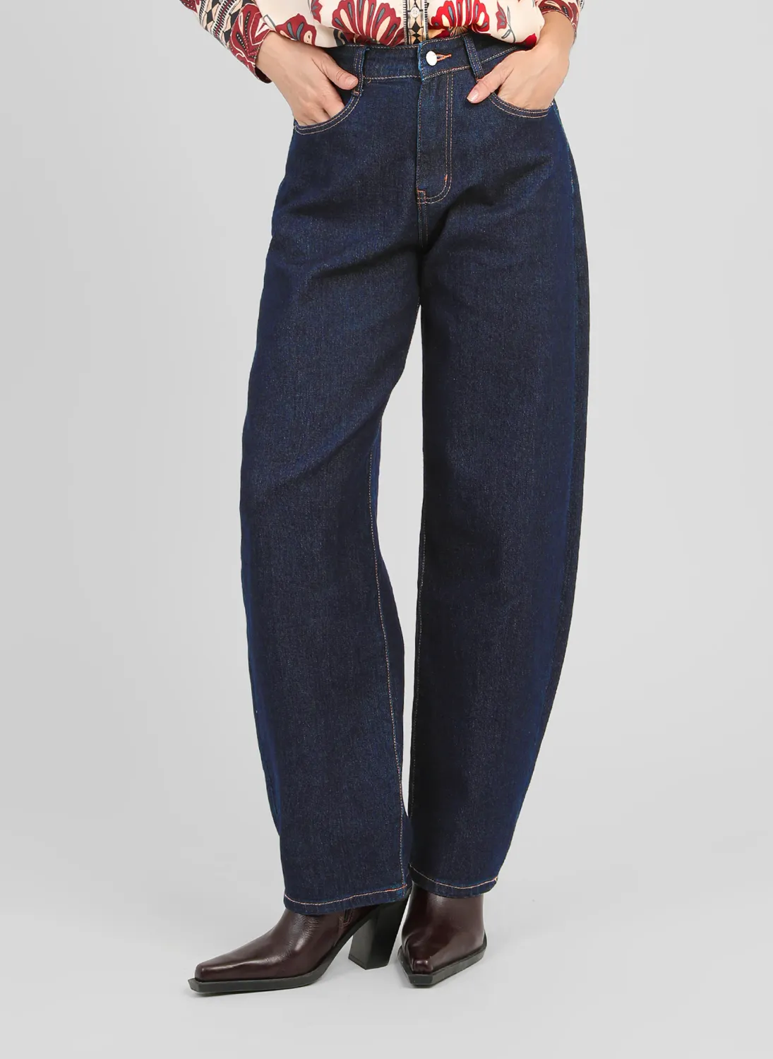 Palory barrel jeans - navy