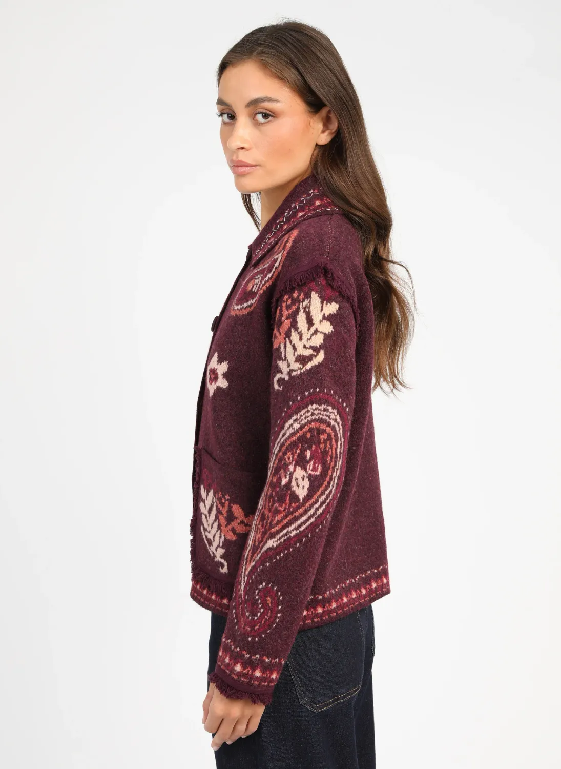 Malaga vest - bordeaux