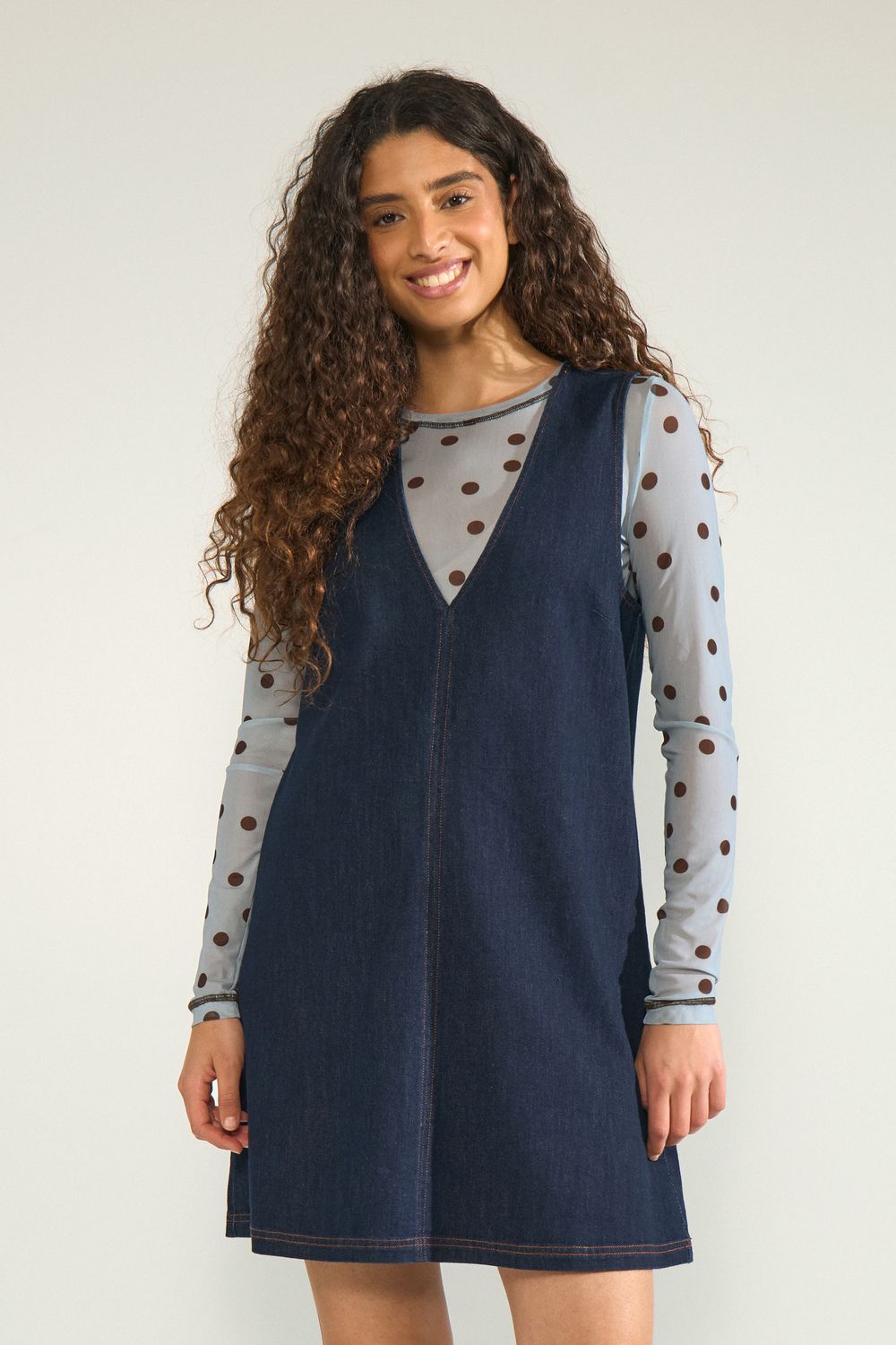 Nusa jeans jurk - navy