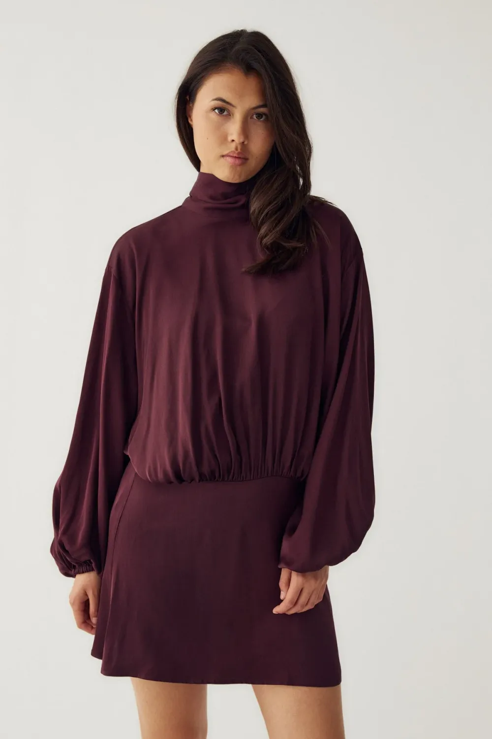 Imelda jurk - bordeaux
