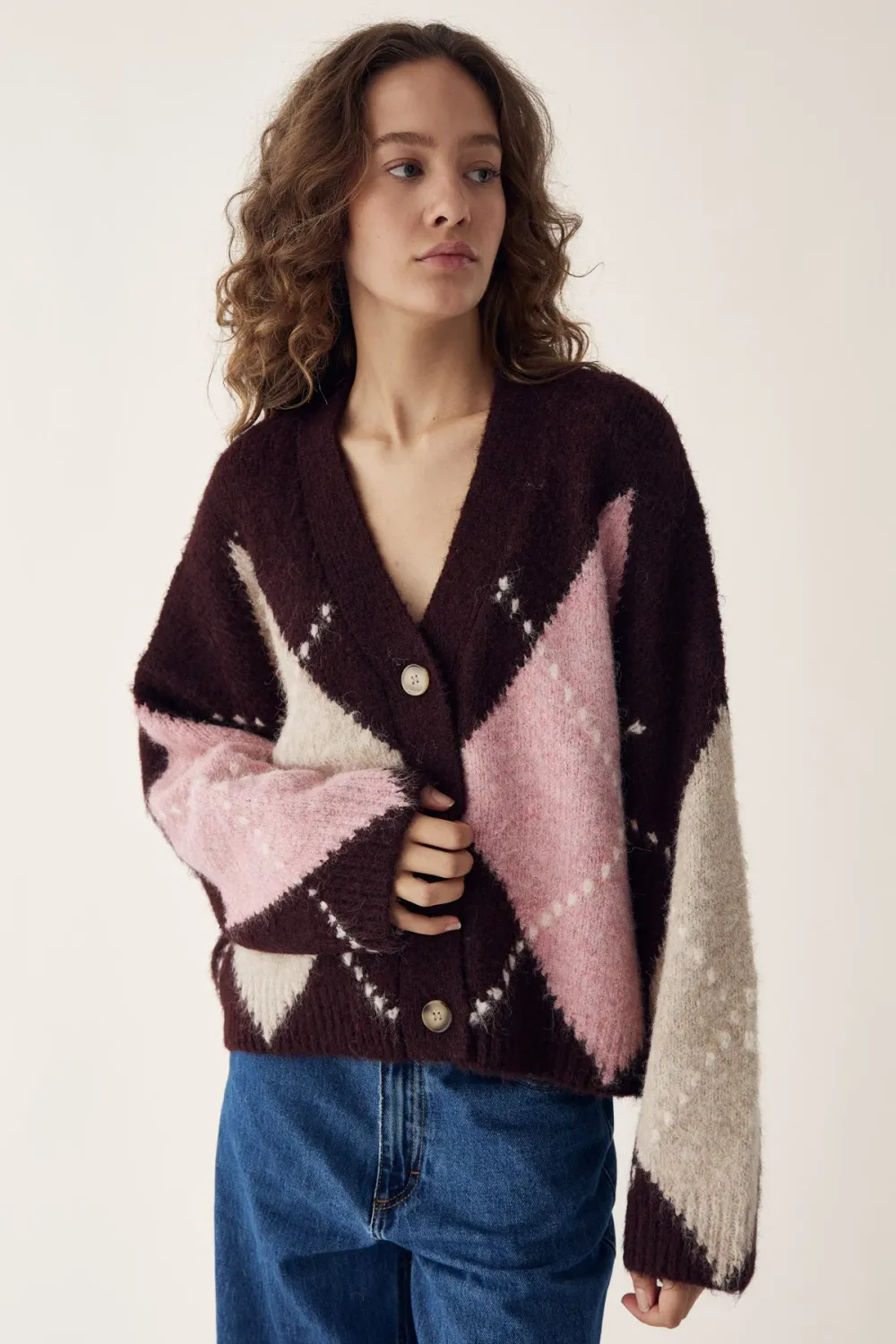Laïs cardigan - bordeaux
