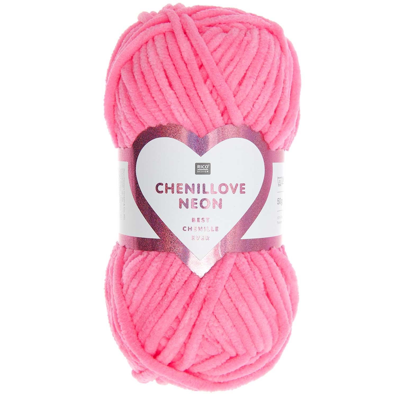 Rico Creative Chenillove Neon, Kleur: Neon Roze