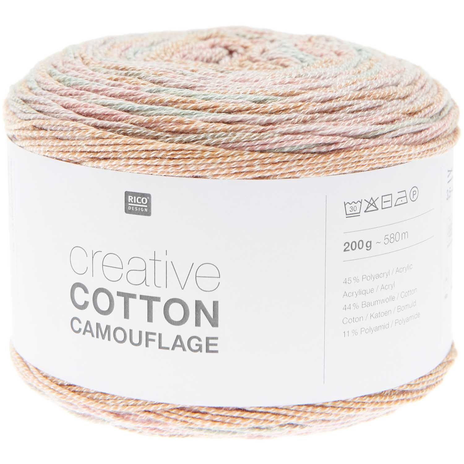 Rico Creative Cotton Camouflage, Kleur: 001