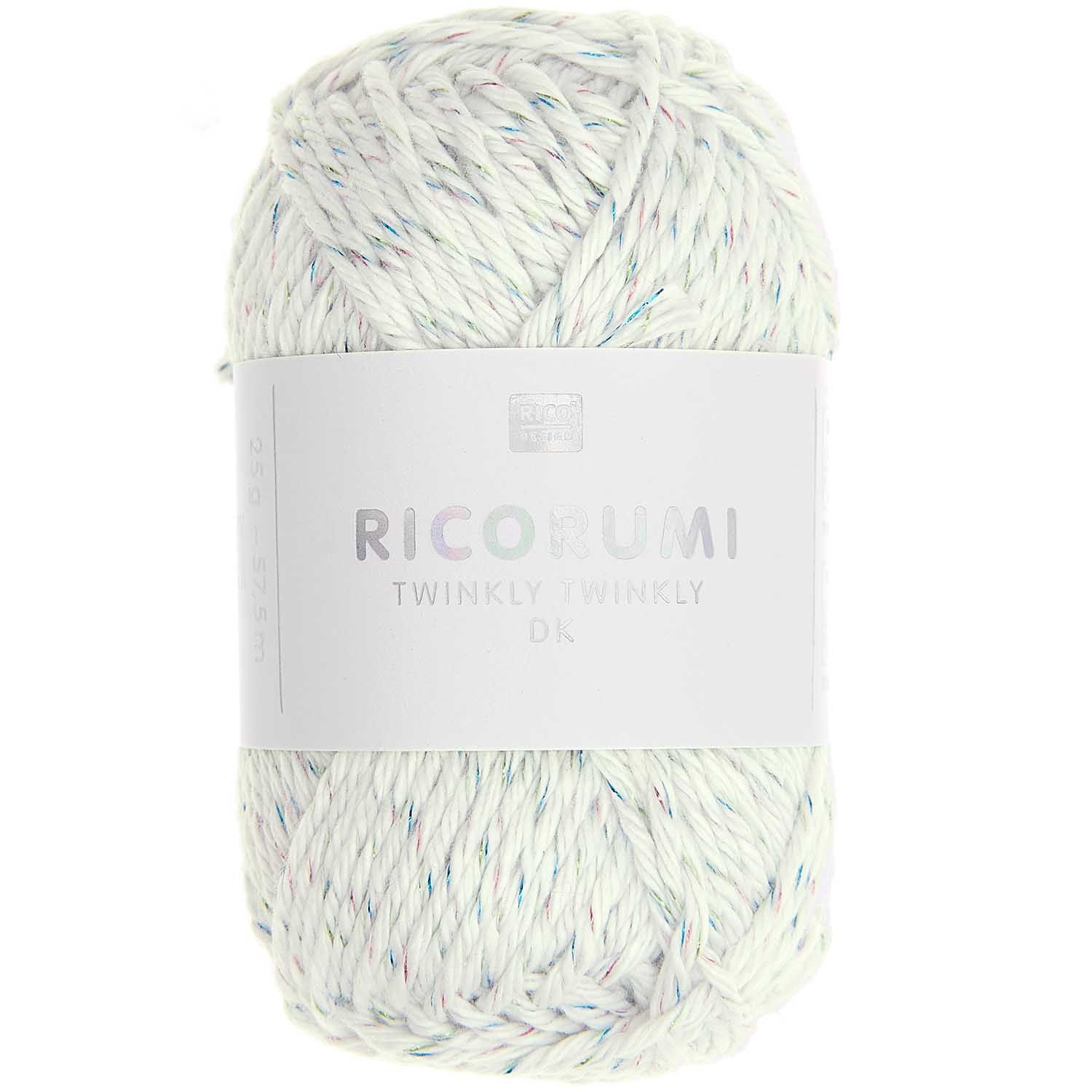 Ricorumi Twinkly Twinkly DK 25 gram, Kleur: 02 Rainbow
