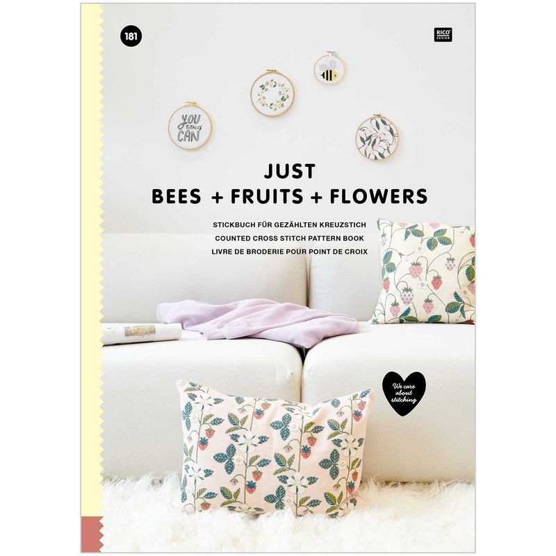 Rico Borduurboek 181 Just Bees &amp; Fruits &amp; Flowers