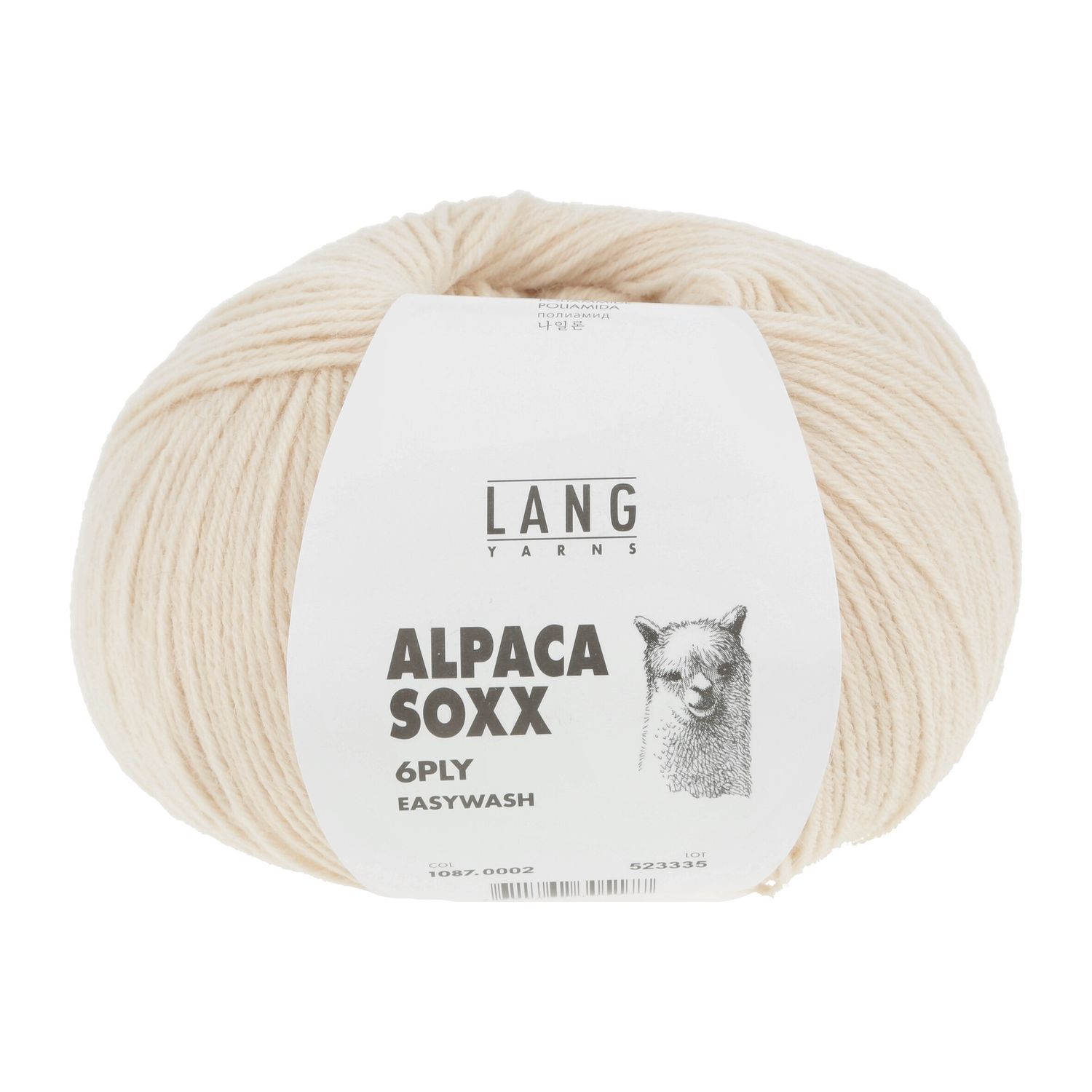 Lang Yarns Alpaca Soxx 6 Ply, Kleur: 002