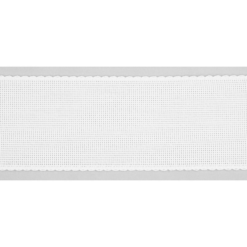Aida borduurband 5,5 kr/cm 7 cm  wit per 50cm