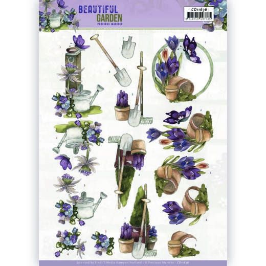 Precious Marieke 3D knipvel - Beautiful Garden- Butterfly