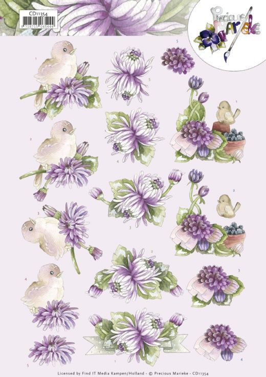 Precious Marieke 3D knipvel Chrysanthemum
