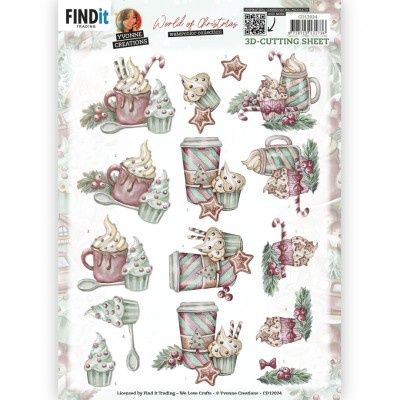 Yvonne Creations 3D knipvel - World of Christmas - Hot Chocolate