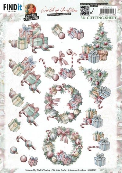 Yvonne Creations 3D knipvel - World of Christmas - Christmas Presents
