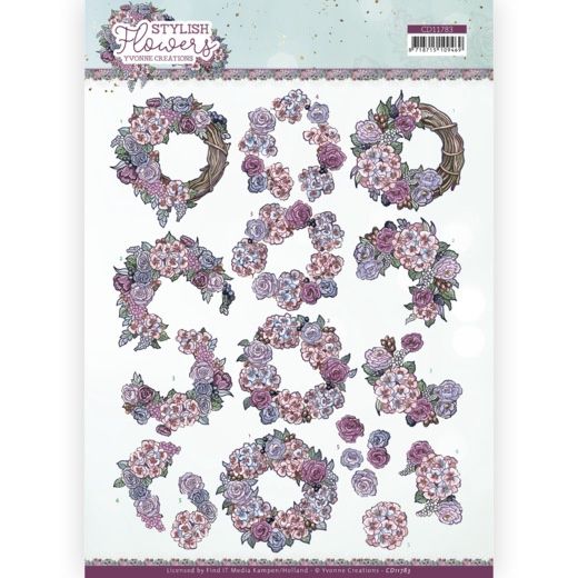 Yvonne Creations 3D knipvel - Stylish Flowers - Romantic Roses