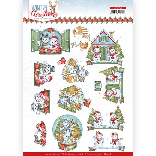 Yvonne Creations 3D knipvel - Wintry Christmas - Christmas Home