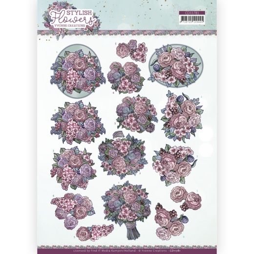 Yvonne Creations 3D knipvel - Stylish Flowers - Sweet Bouquet