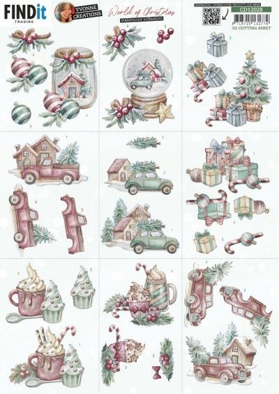 Yvonne Creations 3D knipvel - World of Christmas - Mini
