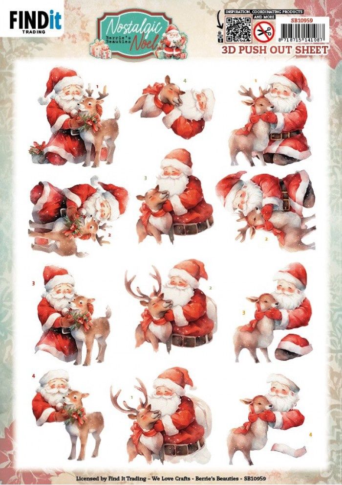 3D Push Out - Berries Beauties -Nostalgic Noel - Nostalgic Sleigh