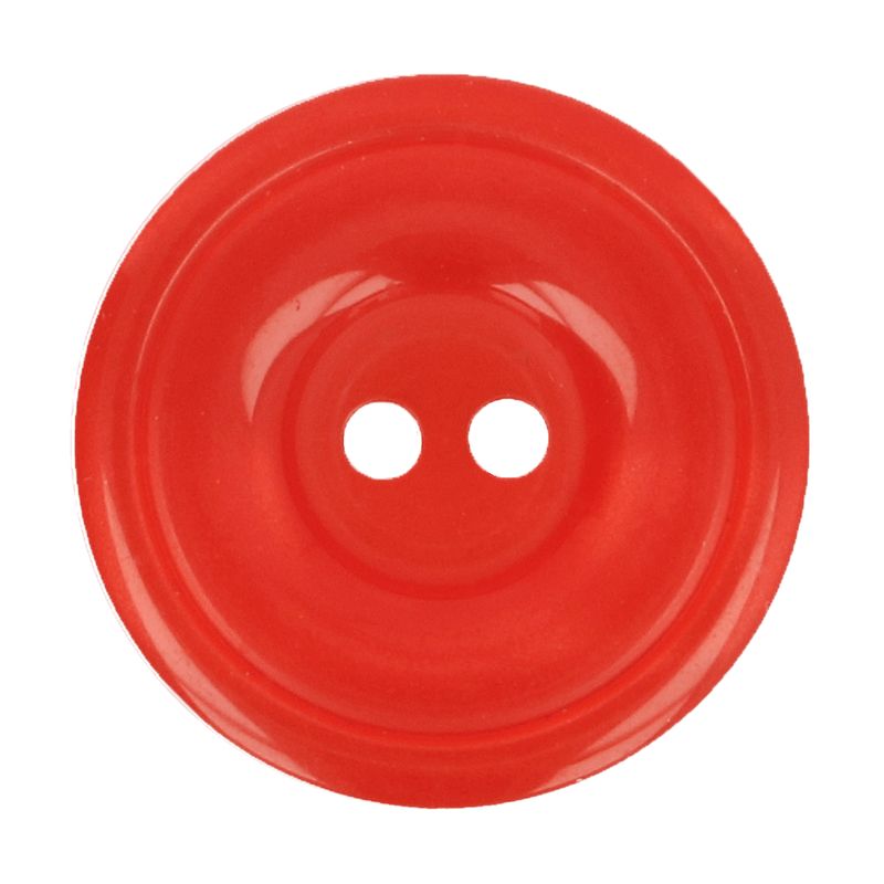 Bottoni Italiani knoop - 15mm rood