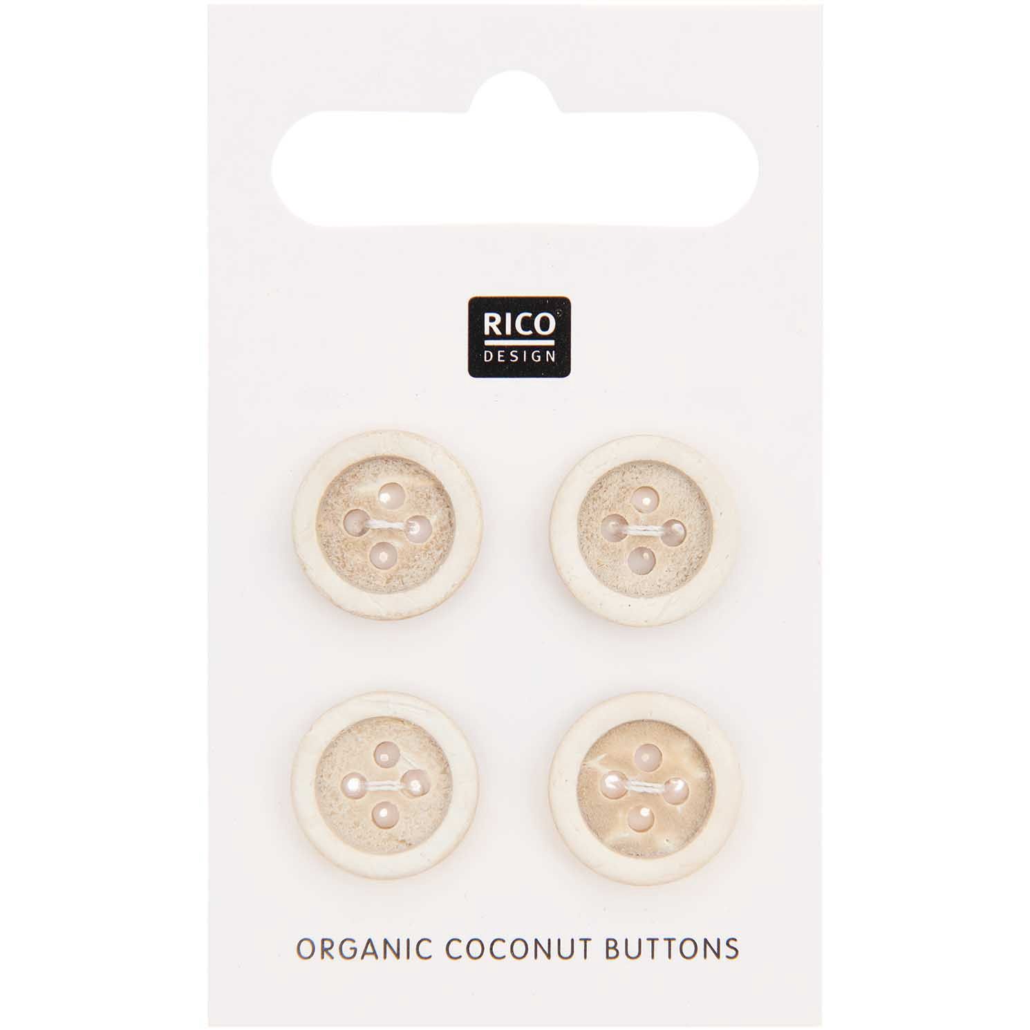 Rico Design Baby Merino Kokos knoopjes 13mm