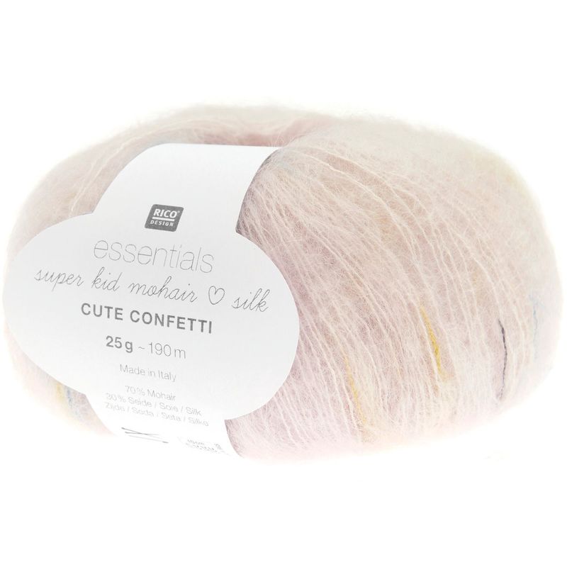 Rico Essentials Super Kid Mohair Loves Silk Cute Confetti