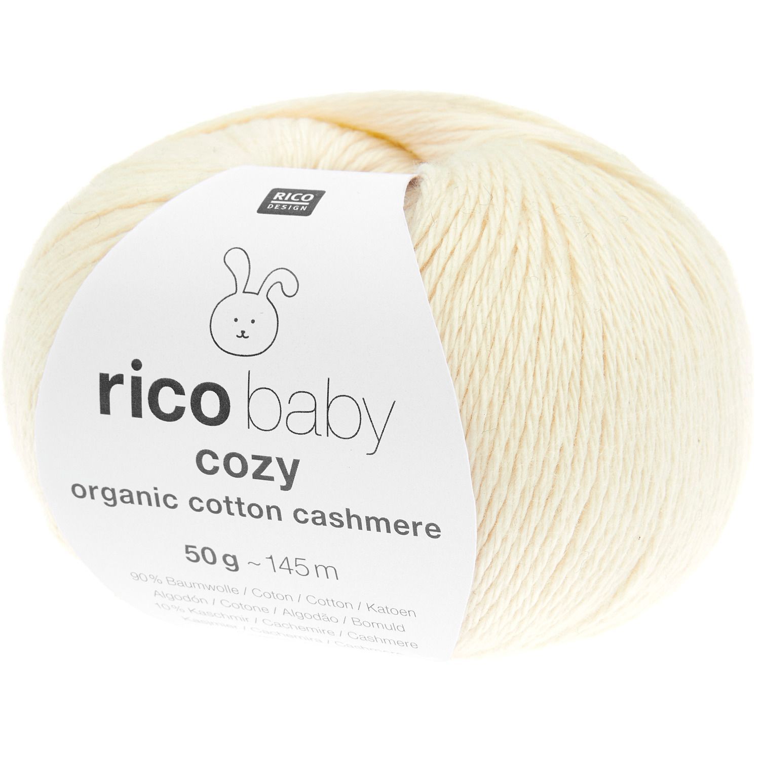 Rico Baby Cozy Organic Cotton Cashmere, Kleur: 001 Créme
