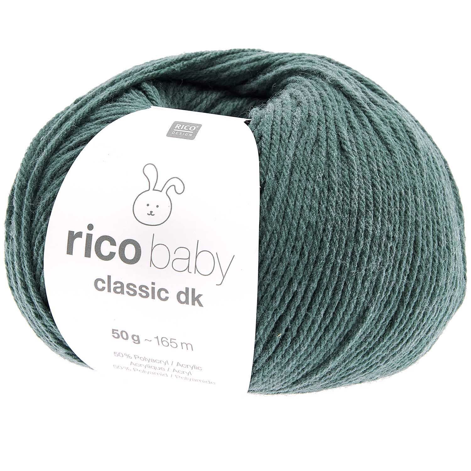 Babytruitje Rico Baby Classic DK, Kleur: Dennengroen 83, Maat: maat 92/98