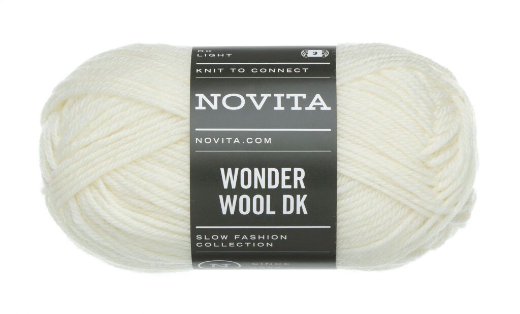 Novita Wonder Wool DK 50 gram, Kleur: 017 Foam