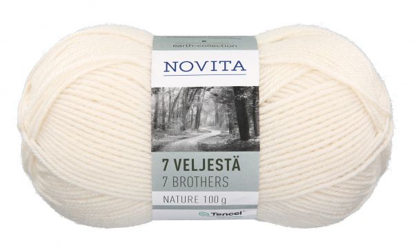 Novita 7 Brothers Nature, Kleur: 010 Off White
