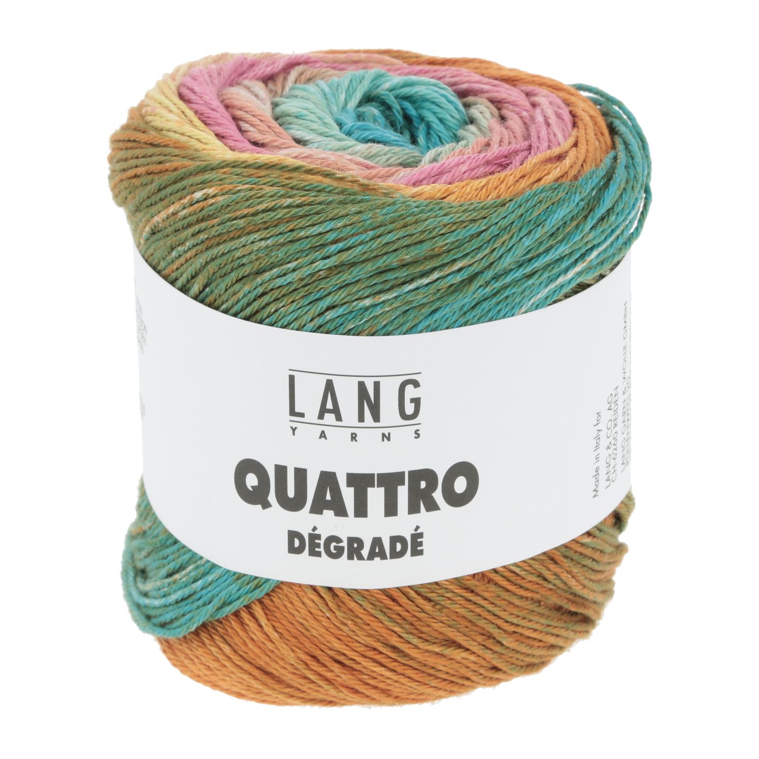 Lang Yarns Quattro Dégradé, Kleur: 006