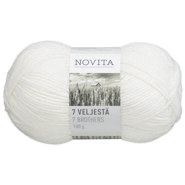 Novita 7 Brothers, Kleur: white 011