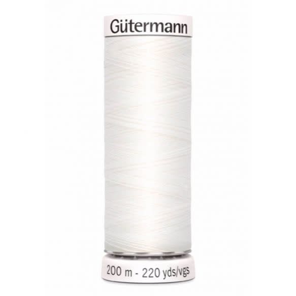 Gütermann Allesnaai garen 200 meter Polyester kleurtinten wit, geel, oranje, bruin, rood, roze en paars