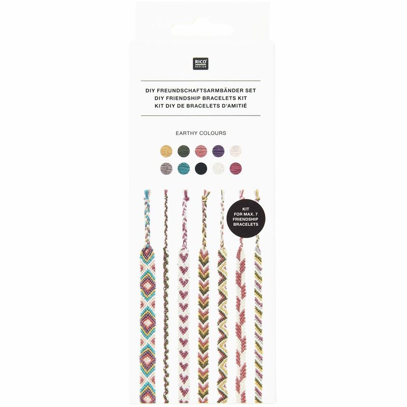 Rico Design DIY Vriendschapsarmbanden set Earthy colours