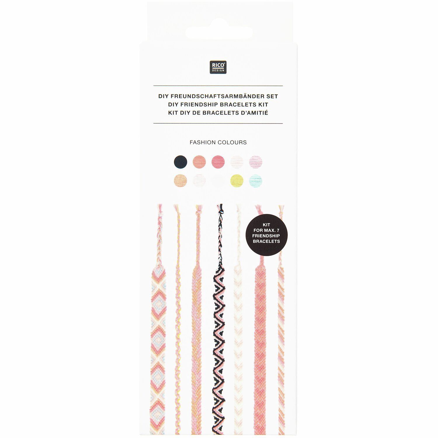 Rico Design DIY Vriendschapsarmbanden set Fashion Colours