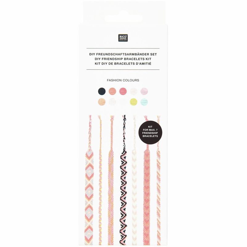 Rico Design DIY Vriendschapsarmbanden set Fashion Colours