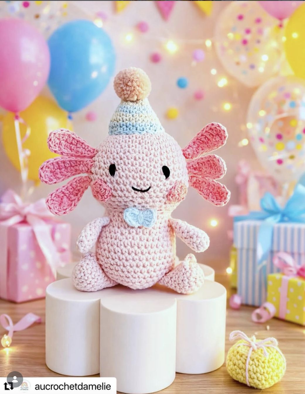 Ricorumi Lente CAL Patroon 1 "Lovie the axolotl