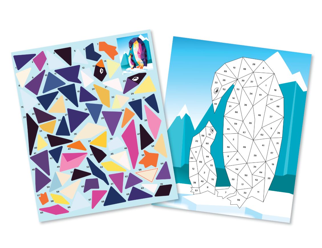 Ocean Sticker by Number Book