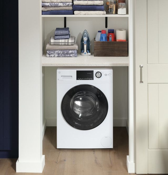 GE 24&quot; 2.4 cu. ft.Capacity Front Load Washer/Condenser  GFQ14ESSNWW Dryer Combo