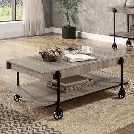 Coffee Table Natural Tone LOBB CM4217A-C