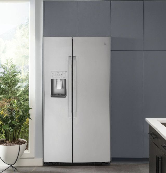 GE Profile Series 21.9 Cu. Ft. Counter-Depth Side-By-Side Refrigerator PZS22MYKFS