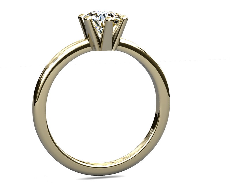 Anillo de compromiso solitario