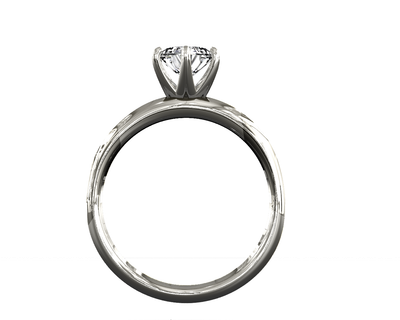 Anillo de compromiso moissanita