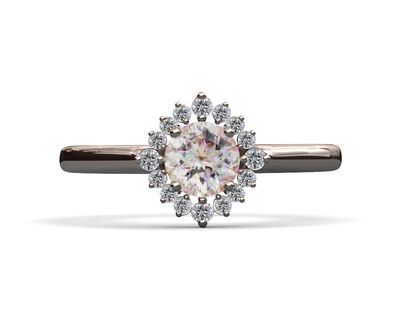 Anillo de compromiso morganita